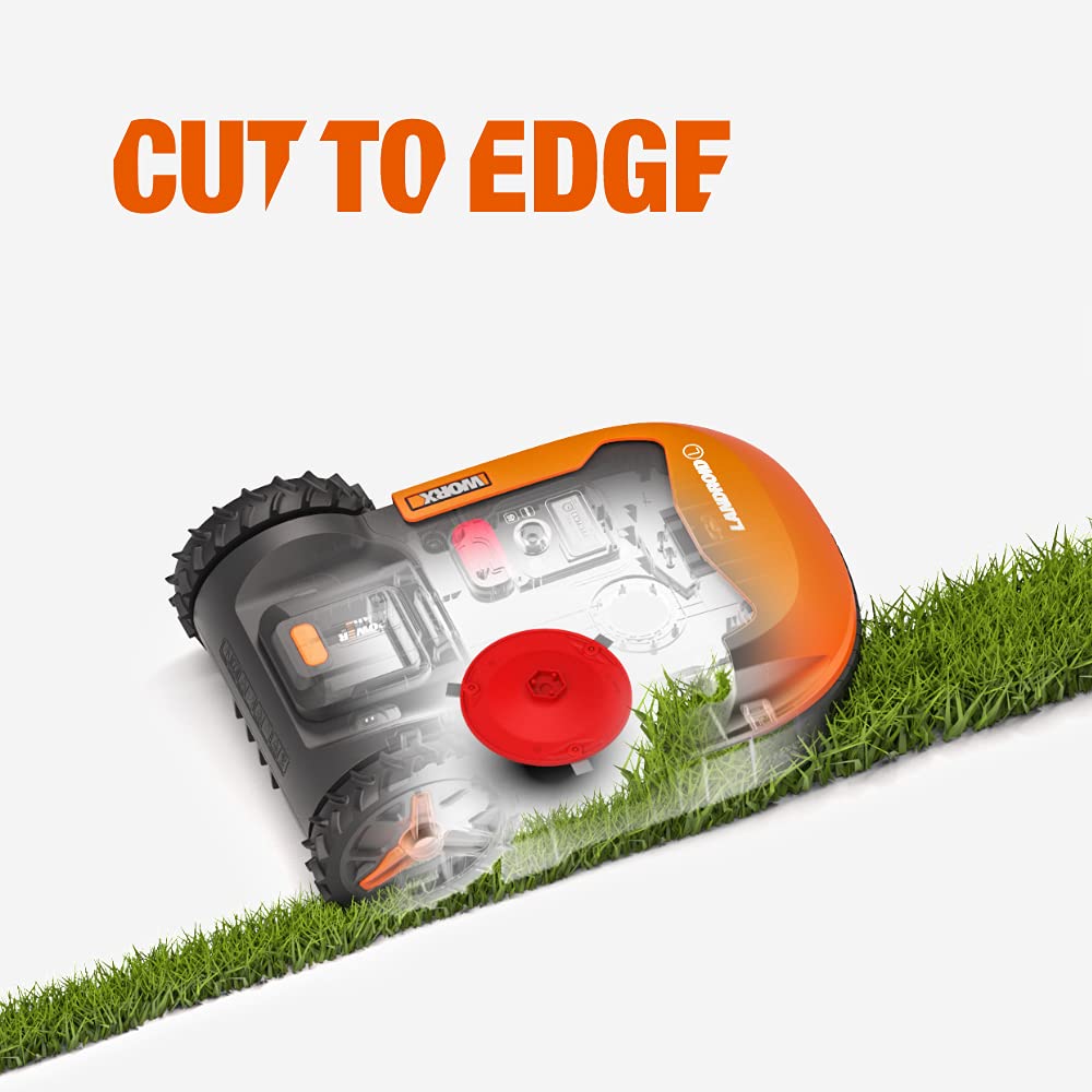 WORX Landroid Plus WR165E Mähroboter - Mit Begrenzungskabel, 500m², AIA Navigation, 35% Steigung, App