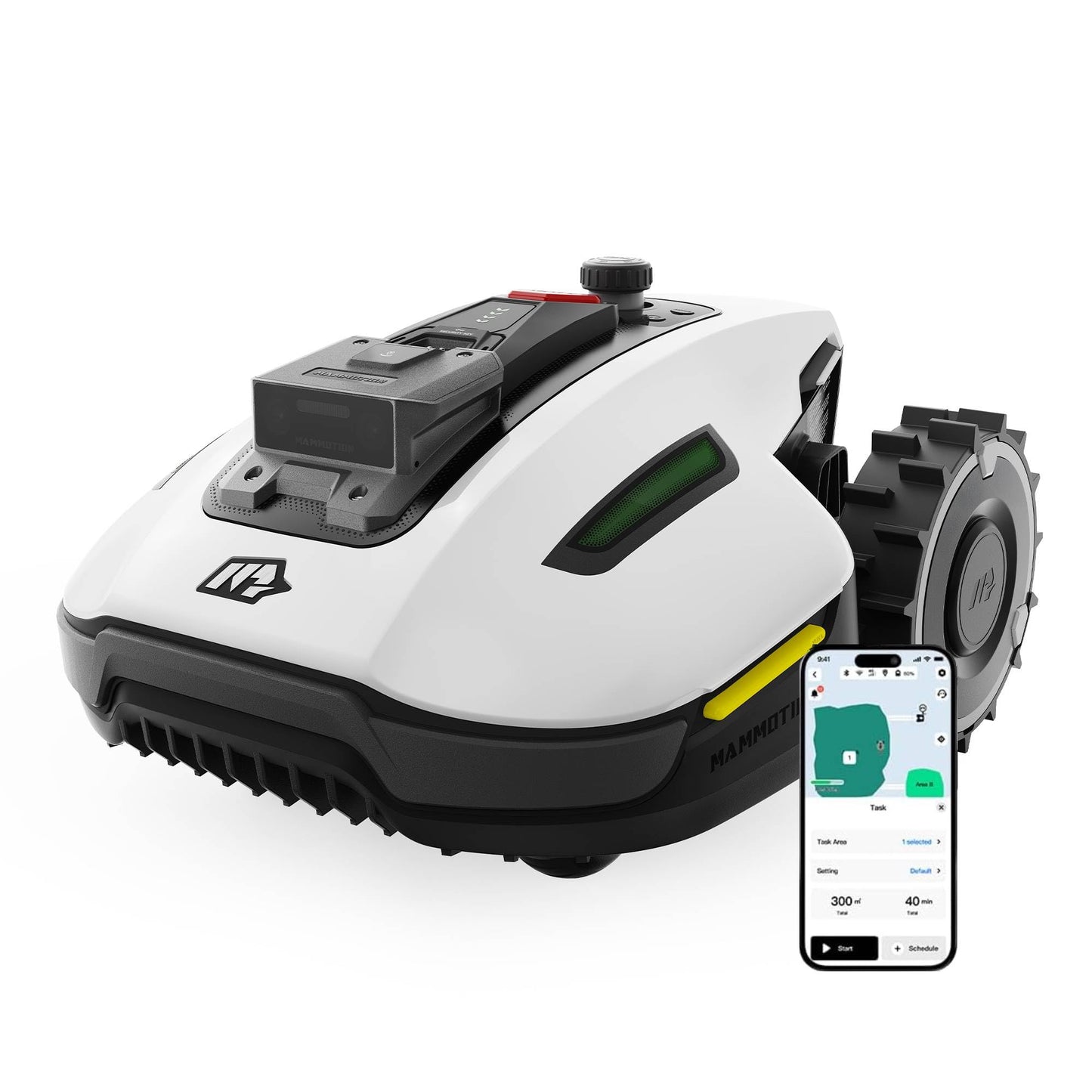 MAMMOTION YUKA Mini 500 Mähroboter - NetRTK+Vision, 500m², 50% Steigung, 4G-Modul, KI-Hindernisvermeidung
