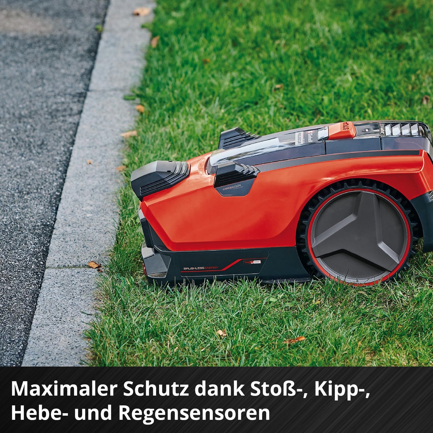 Einhell FREELEXO CAM 500 Mähroboter - Kamera statt Draht, 500m², 25% Steigung, 18V Akku, Brushless