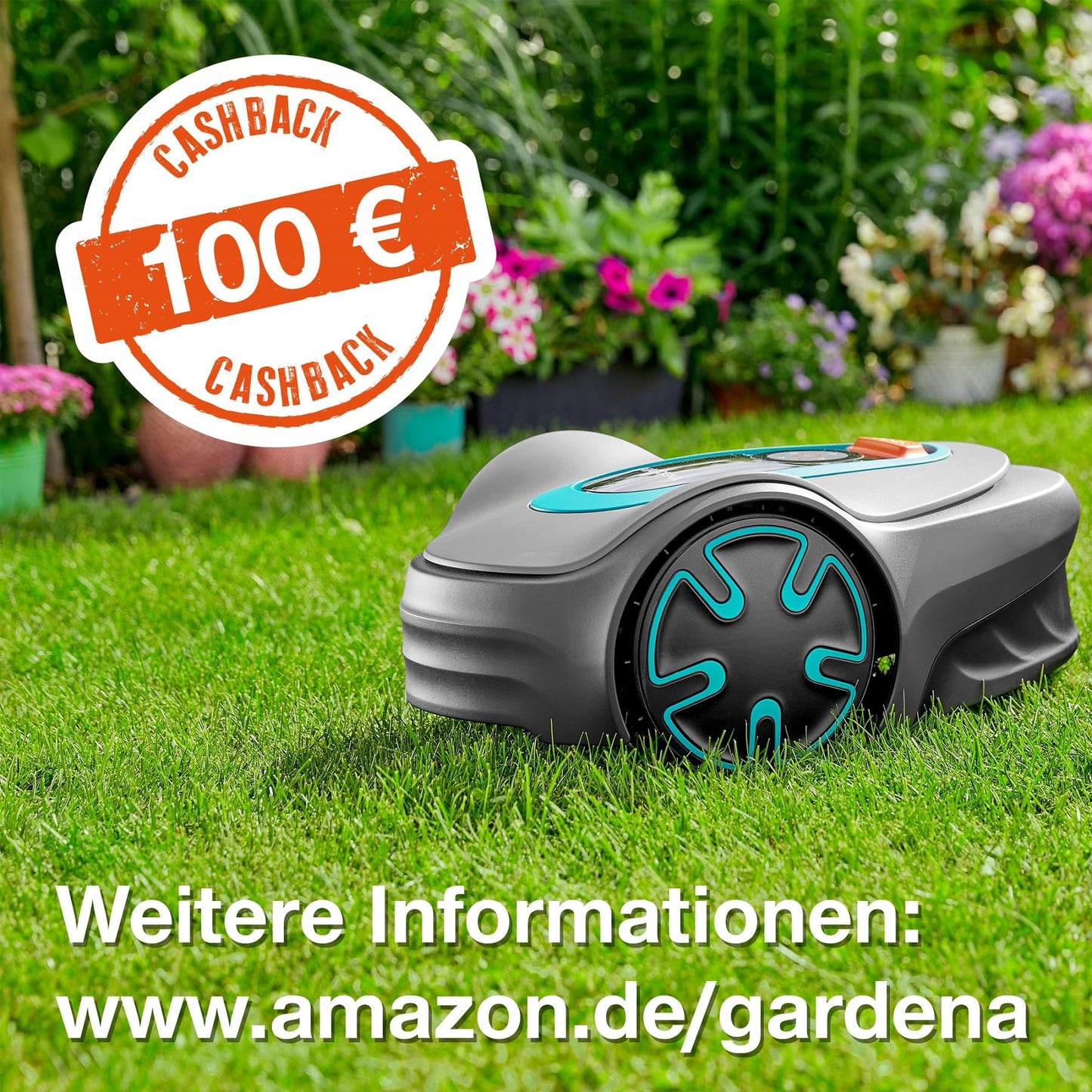 Gardena SILENO minimo 500m² Mähroboter - Bluetooth App, programmierbar, für bis zu 500m² (15202-20)