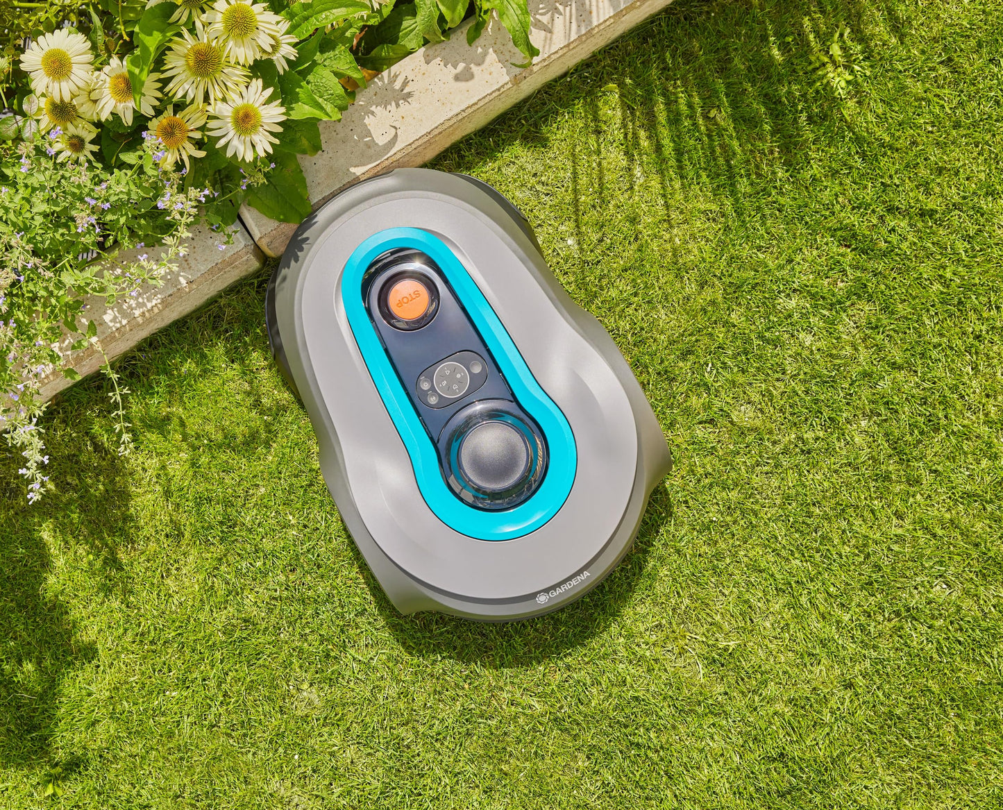 Gardena SILENO Free 1100m² Set - Ohne Begrenzungskabel, LONA Intelligence, App-Steuerung, 1100m²