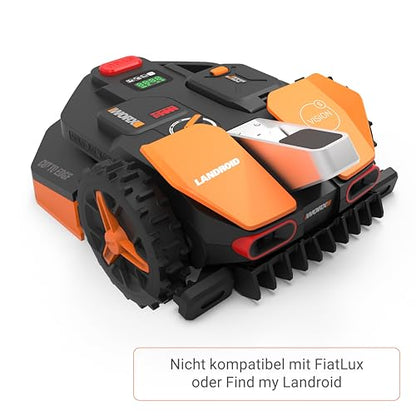 WORX Landroid Vision S250 WR202E - KI Hindernisvermeidung, ohne Kabel, 250m², Igelschutz, WLAN/Bluetooth