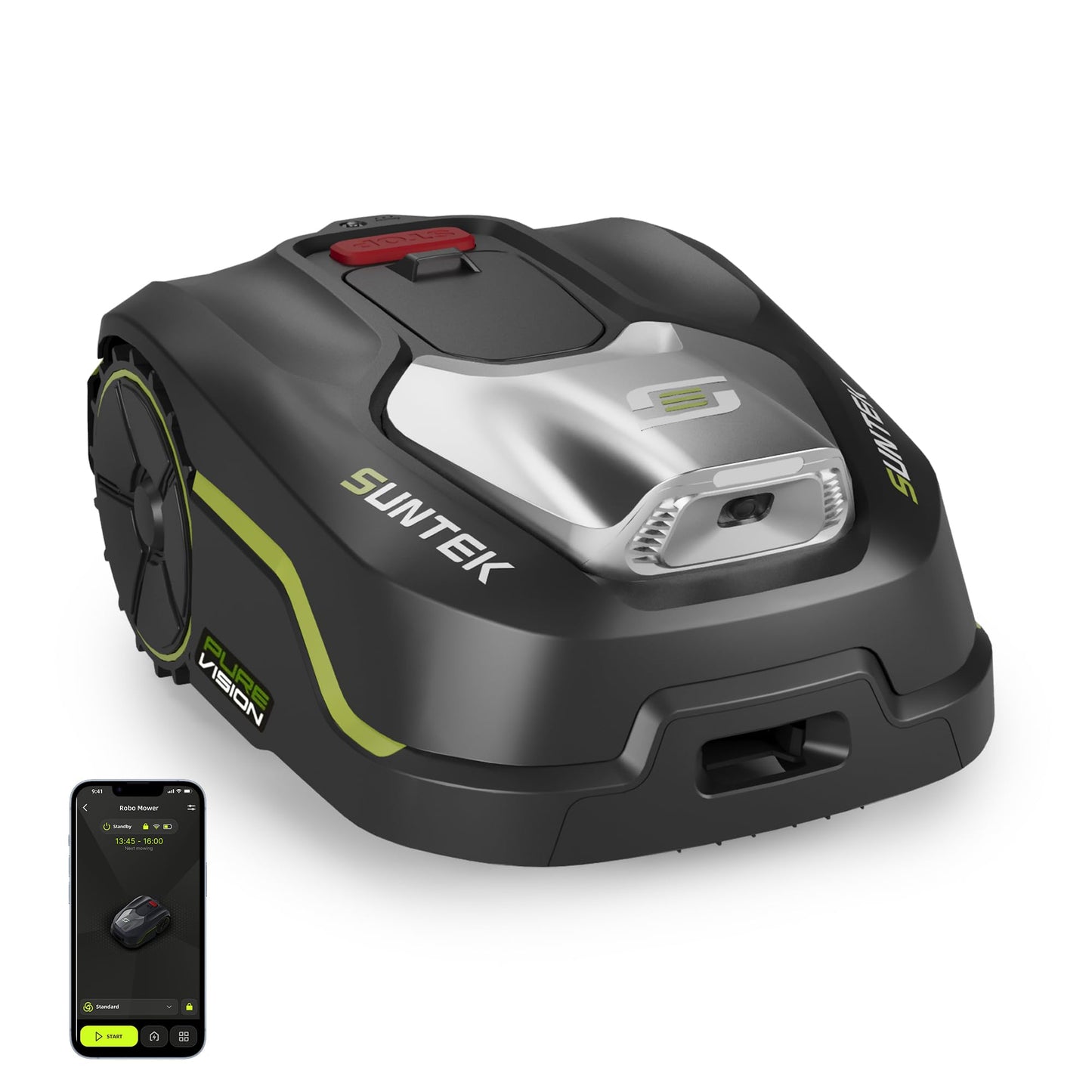 SUNTEK Mähroboter AI Vision - Ohne Kabel, 600m², Hindernisvermeidung, IPX5, App-Bedienung