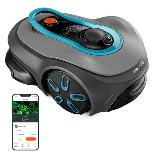 Gardena SILENO Free 1100m² Set - Ohne Begrenzungskabel, LONA Intelligence, App-Steuerung, 1100m²