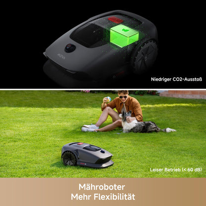 MOVA 600 Mähroboter - 3D-LiDAR, ohne Begrenzungskabel, 600m², App-Steuerung, Hindernisvermeidung