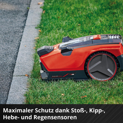 Einhell FREELEXO CAM 500 Mähroboter - Kamera statt Draht, 500m², 25% Steigung, 18V Akku, Brushless