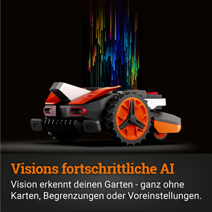 WORX Landroid Vision S250 WR202E - KI Hindernisvermeidung, ohne Kabel, 250m², Igelschutz, WLAN/Bluetooth
