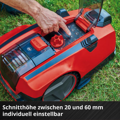 Einhell FREELEXO CAM 500 Mähroboter - Kamera statt Draht, 500m², 25% Steigung, 18V Akku, Brushless