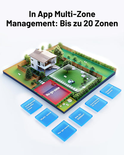 MAMMOTION YUKA 2000 Mähroboter - NetRTK+Vision, 2000m² (max. 2800m²), 50% Steigung, 4G-Modul
