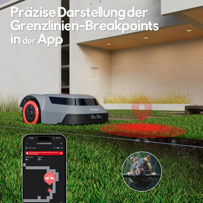 Redkey MGC500 Mähroboter - 800m², 45% Steigung, App-Steuerung, Kabelbruch-Finder, automatisch